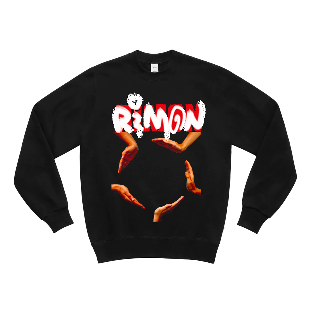 Red & White Logo Crewneck Sweatshirt
